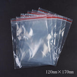 1 Bag Plastic Zip Lock Bags, Resealable Packaging Bags, Top Seal, Self Seal Bag, Rectangle, Red, 17x12cm, Unilateral Thickness: 1.8 Mil(0.045mm), 100pcs/bag