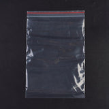 1 Bag Plastic Zip Lock Bags, Resealable Packaging Bags, Top Seal, Self Seal Bag, Rectangle, Red, 18x12cm, Unilateral Thickness: 1.8 Mil(0.045mm), 100pcs/bag