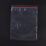 1 Bag Plastic Zip Lock Bags, Resealable Packaging Bags, Top Seal, Self Seal Bag, Rectangle, Red, 20x15cm, Unilateral Thickness: 1.8 Mil(0.045mm), 100pcs/bag