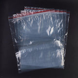 1 Bag Plastic Zip Lock Bags, Resealable Packaging Bags, Top Seal, Self Seal Bag, Rectangle, Red, 40x29cm, Unilateral Thickness: 1.8 Mil(0.045mm), 100pcs/bag