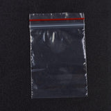 5 Bag Plastic Zip Lock Bags, Resealable Packaging Bags, Top Seal, Self Seal Bag, Rectangle, Red, 6x4cm, Unilateral Thickness: 1.8 Mil(0.045mm), 100pcs/bag