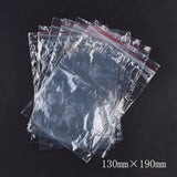 1 Bag Plastic Zip Lock Bags, Resealable Packaging Bags, Top Seal, Self Seal Bag, Rectangle, Red, 19x13cm, Unilateral Thickness: 1.1 Mil(0.028mm)
