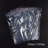 1 Bag Plastic Zip Lock Bags, Resealable Packaging Bags, Top Seal, Self Seal Bag, Rectangle, Red, 26x18cm, Unilateral Thickness: 1.1 Mil(0.028mm)