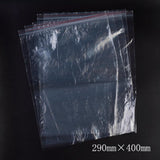 1 Bag Plastic Zip Lock Bags, Resealable Packaging Bags, Top Seal, Self Seal Bag, Rectangle, Red, 40x29cm, Unilateral Thickness: 1.1 Mil(0.028mm)