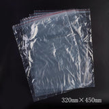1 Bag Plastic Zip Lock Bags, Resealable Packaging Bags, Top Seal, Self Seal Bag, Rectangle, Red, 45x32cm, Unilateral Thickness: 1.1 Mil(0.028mm)