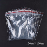 1 Bag Plastic Zip Lock Bags, Resealable Packaging Bags, Top Seal, Self Seal Bag, Rectangle, Red, 13x9cm, Unilateral Thickness: 1.1 Mil(0.028mm)