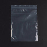 1 Bag Plastic Zip Lock Bags, Resealable Packaging Bags, Top Seal, Self Seal Bag, Rectangle, White, 17x12cm, Unilateral Thickness: 2.1 Mil(0.055mm), 100pcs/bag