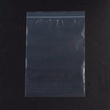 1 Bag Plastic Zip Lock Bags, Resealable Packaging Bags, Top Seal, Self Seal Bag, Rectangle, White, 18x12cm, Unilateral Thickness: 2.1 Mil(0.055mm), 100pcs/bag