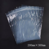 1 Bag Plastic Zip Lock Bags, Resealable Packaging Bags, Top Seal, Self Seal Bag, Rectangle, White, 30x20cm, Unilateral Thickness: 2.1 Mil(0.055mm), 100pcs/bag