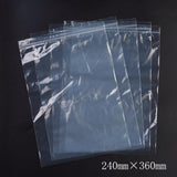 1 Bag Plastic Zip Lock Bags, Resealable Packaging Bags, Top Seal, Self Seal Bag, Rectangle, White, 36x24cm, Unilateral Thickness: 2.1 Mil(0.055mm), 100pcs/bag