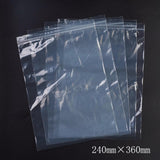 1 Bag Plastic Zip Lock Bags, Resealable Packaging Bags, Top Seal, Self Seal Bag, Rectangle, White, 36x24cm, Unilateral Thickness: 2.1 Mil(0.055mm), 100pcs/bag