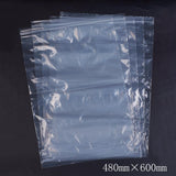 1 Bag Plastic Zip Lock Bags, Resealable Packaging Bags, Top Seal, Self Seal Bag, Rectangle, White, 60x40cm, Unilateral Thickness: 2.1 Mil(0.055mm), 100pcs/bag