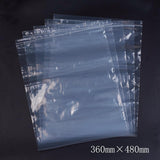 1 Bag Plastic Zip Lock Bags, Resealable Packaging Bags, Top Seal, Self Seal Bag, Rectangle, White, 48x36cm, Unilateral Thickness: 2.7 Mil(0.07mm), 100pcs/bag