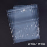 1 Bag Plastic Zip Lock Bags, Resealable Packaging Bags, Top Seal, Self Seal Bag, Rectangle, White, 38x26cm, Unilateral Thickness: 3.1 Mil(0.08mm), 100pcs/bag