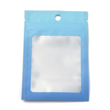 1 Bag Plastic Zip Lock Bag, Storage Bags, Self Seal Bag, Top Seal, with Window and Hang Hole, Rectangle, Blue, 12x8x0.25cm, Unilateral Thickness: 3.1 Mil(0.08mm), 95~100pcs/bag