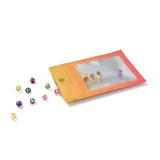 1 Bag Plastic Zip Lock Bag, Storage Bags, Self Seal Bag, Top Seal, with Window and Hang Hole, Rectangle, Orange, 12x8x0.25cm, Unilateral Thickness: 3.1 Mil(0.08mm), 95~100pcs/bag