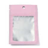 1 Bag Plastic Zip Lock Bag, Storage Bags, Self Seal Bag, Top Seal, with Window and Hang Hole, Rectangle, Pink, 12x8x0.25cm, Unilateral Thickness: 3.1 Mil(0.08mm), 95~100pcs/bag