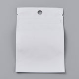 1 Bag Plastic Zip Lock Bag, Storage Bags, Self Seal Bag, Top Seal, with Window and Hang Hole, Rectangle, White, 12x8x0.25cm, Unilateral Thickness: 3.1 Mil(0.08mm), 95~100pcs/bag