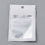 1 Bag Plastic Zip Lock Bag, Storage Bags, Self Seal Bag, Top Seal, with Window and Hang Hole, Rectangle, White, 12x8x0.25cm, Unilateral Thickness: 3.1 Mil(0.08mm), 95~100pcs/bag