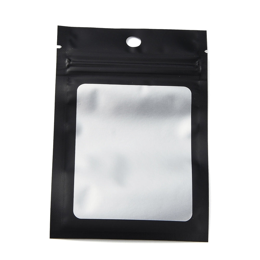 100pcs Transparent Self Sealing Sachet Zip Zipper Lock Plastic