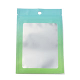 1 Bag Plastic Zip Lock Bag, Storage Bags, Self Seal Bag, Top Seal, with Window and Hang Hole, Rectangle, Green, 15x10x0.25cm, Unilateral Thickness: 3.9 Mil(0.1mm), 95~100pcs/bag