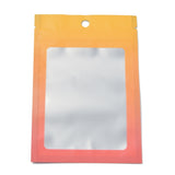 1 Bag Plastic Zip Lock Bag, Storage Bags, Self Seal Bag, Top Seal, with Window and Hang Hole, Rectangle, Orange, 15x10x0.25cm, Unilateral Thickness: 3.9 Mil(0.1mm), 95~100pcs/bag
