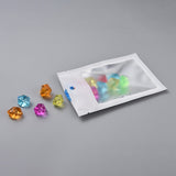 1 Bag Plastic Zip Lock Bag, Storage Bags, Self Seal Bag, Top Seal, with Window and Hang Hole, Rectangle, White, 15x10x0.25cm, Unilateral Thickness: 3.9 Mil(0.1mm), 95~100pcs/bag