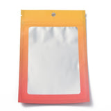 1 Bag Plastic Zip Lock Bag, Storage Bags, Self Seal Bag, Top Seal, with Window and Hang Hole, Rectangle, Orange, 18x12x0.25cm, Unilateral Thickness: 3.9 Mil(0.1mm), 95~100pcs/bag
