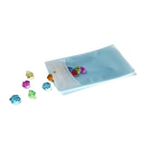 100 pc Plastic Zip Lock Bag, Storage Bags, Self Seal Bag, Top Seal, with Window and Hang Hole, Rectangle, Light Blue, 21x12x0.15cm, Unilateral Thickness: 3.3 Mil(0.085mm)
