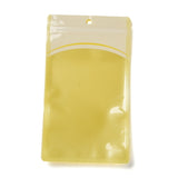 100 pc Plastic Zip Lock Bag, Storage Bags, Self Seal Bag, Top Seal, with Window and Hang Hole, Rectangle, Yellow, 21x12x0.15cm, Unilateral Thickness: 3.3 Mil(0.085mm)