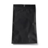 100 pc Plastic Zip Lock Bag, Storage Bags, Self Seal Bag, Top Seal, with Window and Hang Hole, Rectangle, Black, 22x12x0.2cm, Unilateral Thickness: 3.1 Mil(0.08mm)