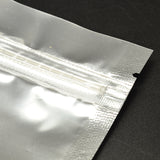1000 pc Aluminum Foil PVC Zip Lock Bags, Resealable Packaging Bags, Top Seal, Self Seal Bag, Rectangle, Silver, 16x9cm