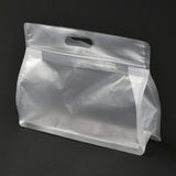 50 pc Plastic Zip Lock Bag, Plastic Stand up Pouch, Resealable Bags, with Window, Clear, 19.2x26x0.08cm