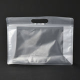 50 pc Plastic Zip Lock Bag, Plastic Stand up Pouch, Resealable Bags, with Window, Clear, 21.3x28x0.08cm
