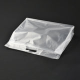 50 pc Transparent Plastic Zip Lock Bag, Plastic Stand up Pouch, Resealable Bags, with Handle, Clear, 30x35x0.08cm