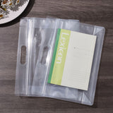 50 pc Transparent Plastic Zip Lock Bag, Plastic Stand up Pouch, Resealable Bags, with Handle, Clear, 23x30x0.08cm