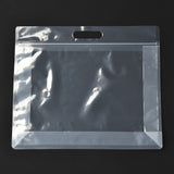 50 pc Transparent Plastic Zip Lock Bag, Plastic Stand up Pouch, Resealable Bags, with Handle, Clear, 30x35x0.08cm