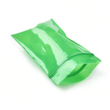 3 Bag Solid Color PE Zip Lock Bags, Resealable Small Jewelry Storage Bags, Self Seal Bag, Top Seal, Rectangle, Green, 6.3x4cm(¡À1~3mm), Unilateral Thickness: 2.7 Mil(0.07mm), about 90~100pcs/bag