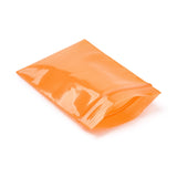 3 Bag Solid Color PE Zip Lock Bags, Resealable Small Jewelry Storage Bags, Self Seal Bag, Top Seal, Rectangle, Orange, 6.3x4cm(¡À1~3mm), Unilateral Thickness: 2.7 Mil(0.07mm), about 90~100pcs/bag