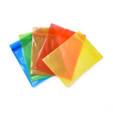 3 Bag Solid Color PE Zip Lock Bags, Resealable Small Jewelry Storage Bags, Self Seal Bag, Top Seal, Rectangle, Mixed Color, 6.3x4cm(¡À1~3mm), Unilateral Thickness: 2.7 Mil(0.07mm), about 90~100pcs/bag