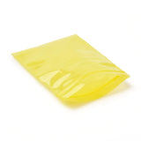 3 Bag Solid Color PE Zip Lock Bags, Resealable Small Jewelry Storage Bags, Self Seal Bag, Top Seal, Rectangle, Yellow, 10x7cm, Unilateral Thickness: 2.7 Mil(0.07mm), about 90~100pcs/bag
