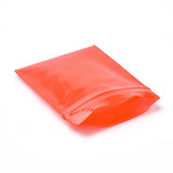 3 Bag Solid Color PE Zip Lock Bags, Resealable Small Jewelry Storage Bags, Self Seal Bag, Top Seal, Rectangle, Red, 4x3cm, Unilateral Thickness: 7.8 Mil(0.2mm), about 90~100pcs/bag