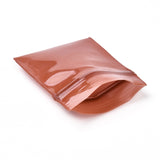 3 Bag Solid Color PE Zip Lock Bags, Resealable Small Jewelry Storage Bags, Self Seal Bag, Top Seal, Rectangle, Brown, 4x3cm, Unilateral Thickness: 7.8 Mil(0.2mm), about 90~100pcs/bag