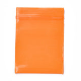 3 Bag Solid Color PE Zip Lock Bags, Resealable Small Jewelry Storage Bags, Self Seal Bag, Top Seal, Rectangle, Orange, 4x3cm, Unilateral Thickness: 7.8 Mil(0.2mm), about 90~100pcs/bag