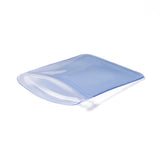 5 Bag Rectangle PVC Zip Lock Bags, Top Seal Thick Bags, Light Blue, 7x5cm, unilateral thickness: 0.3mm, about 100pcs/bag