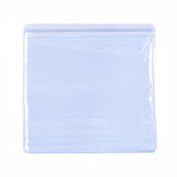 3 Bag Rectangle PVC Zip Lock Bags, Top Seal Thin Bags, Clear, 15x15cm, unilateral thickness: 0.2mm, about 100pcs/bag