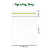 5 Bag 500pcs 2x2.8 Inches Self Sealing Bags Top Seal Clear Plastic Bags Small Resealable Plastic Poly Bags for for Candy Cookie Jewelry Earrings Prints Card