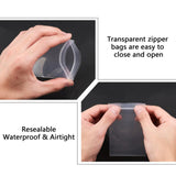 1 Set Heavy Duty Plastic Zip Lock Bags, Resealable Bags, Clear, 10x7cm, Unilateral Thickness: 5.9 Mil(0.15mm), 150pcs/set
