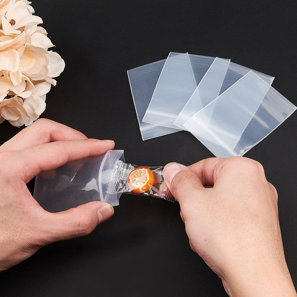 0.2mm PE Clear Self Sealing Zip Lock bags Plastic Packaging