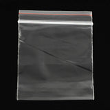 100 pc Plastic Zip Lock Bags, Resealable Packaging Bags, Top Seal, Self Seal Bag, Rectangle, Clear, 24x16cm, Unilateral Thickness: 1.6 Mil(0.04mm)
